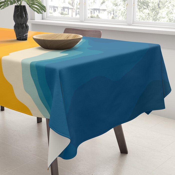 Seascape aerial view Tablecloth Gallery Image 3