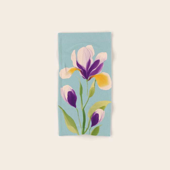 Sun-Kissed Iris Bath Towel Gallery Image 1