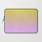 Ombre Arch IV Pink Yellow Sunrise Gradient Modern Geometric Lines Laptop Sleeve Gallery Image 1