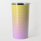 Ombre Arch IV Pink Yellow Sunrise Gradient Modern Geometric Lines Travel Mug Gallery Image 1