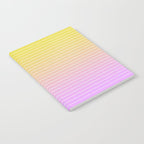 Ombre Arch IV Pink Yellow Sunrise Gradient Modern Geometric Lines Notebook Gallery Image 2