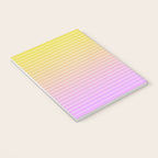 Ombre Arch IV Pink Yellow Sunrise Gradient Modern Geometric Lines Notebook Gallery Image 3