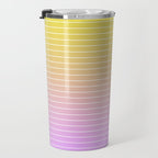 Ombre Arch IV Pink Yellow Sunrise Gradient Modern Geometric Lines Travel Mug Gallery Image 3