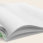 Green eco friendly children doodle pattern Notebook Gallery Image 2