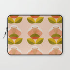 retro midcentury flower pink Laptop Sleeve Gallery Image 1