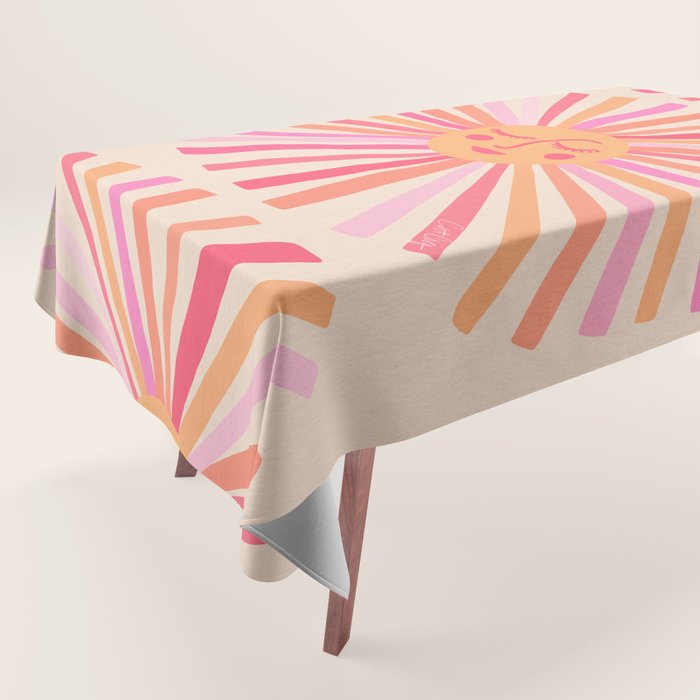 Sunshine - Pink Tablecloth Gallery Image 1