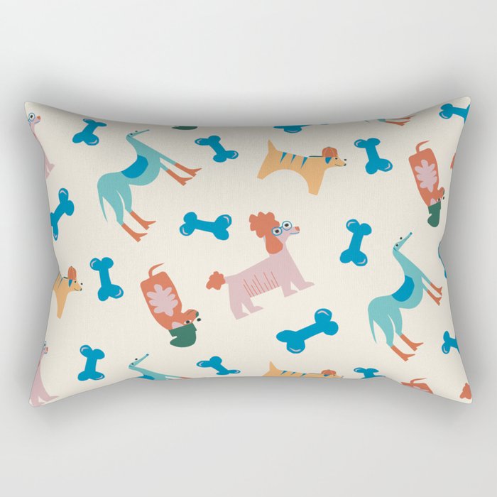 Dogs of Summer Rectangular Pillow Gallery Image 2