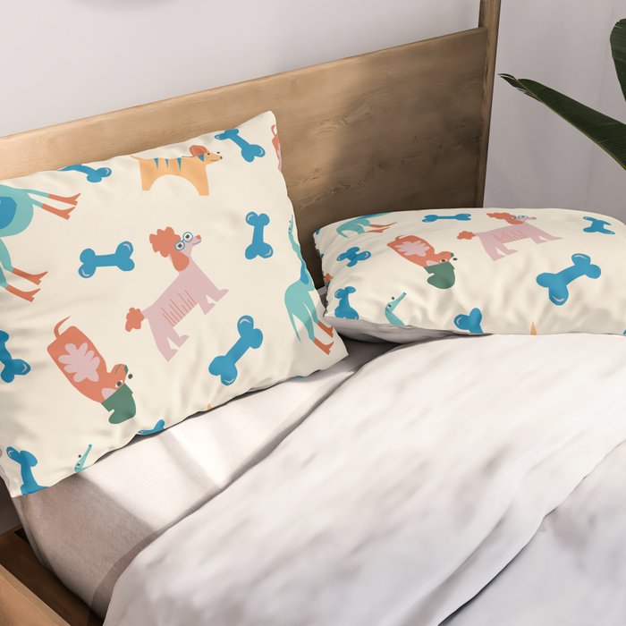 Dogs of Summer Pillow Sham Gallery Image 2