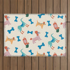 Dogs of Summer Outdoor Rug Gallery Image 1