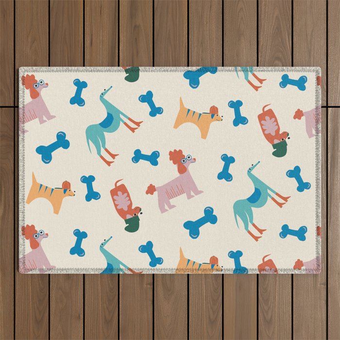 Dogs of Summer Outdoor Rug Gallery Image 1