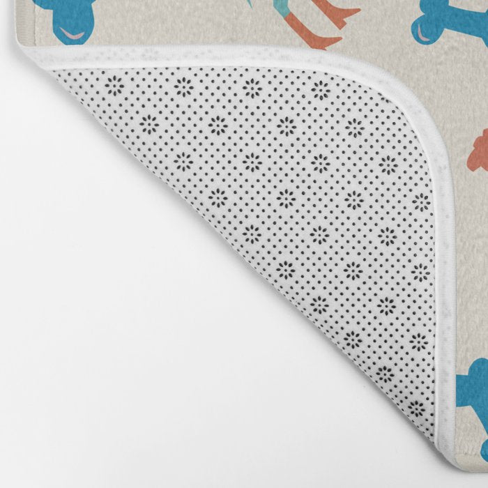 Dogs of Summer Bath Mat Gallery Image 2