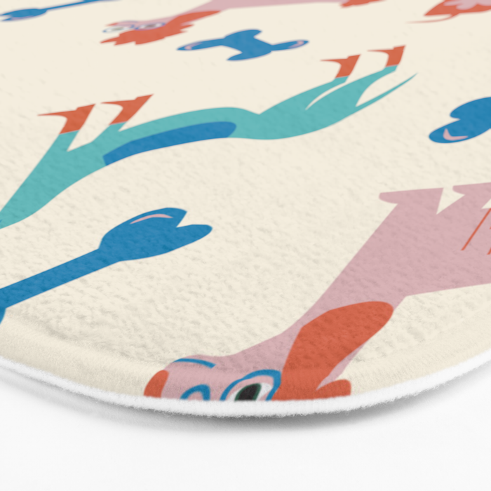 Dogs of Summer Bath Mat Gallery Image 3