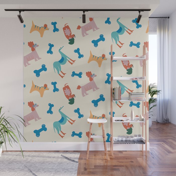 Dogs of Summer Wall Mural Gallery Image 1