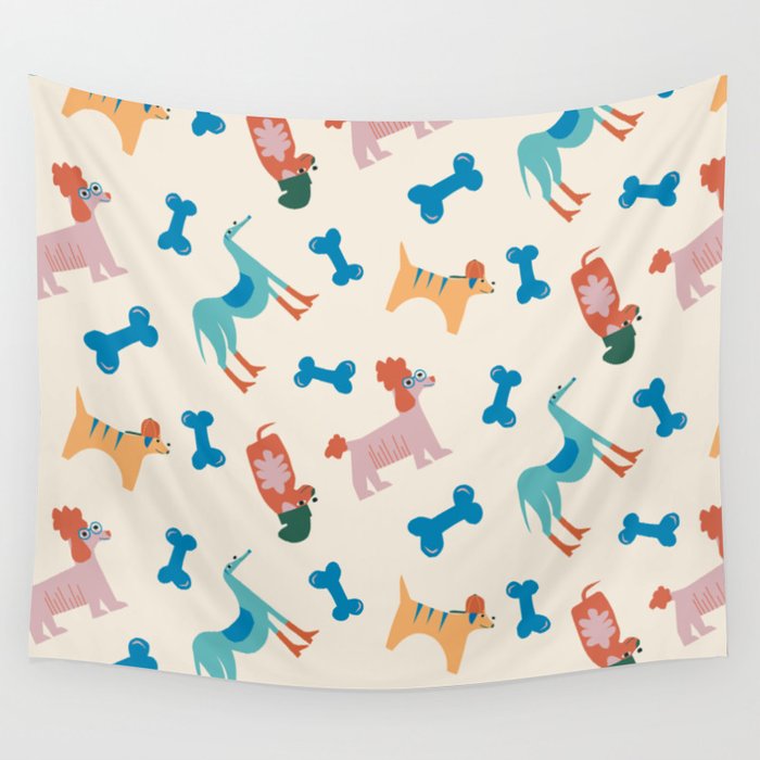 Dogs of Summer Wall Tapestry Gallery Image 4