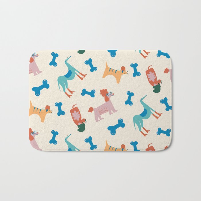 Dogs of Summer Bath Mat Gallery Image 1