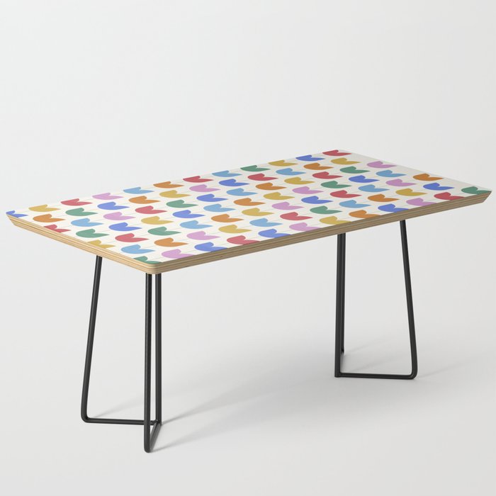 Spring Tulips IX Bright Rainbow Mid Century Flowers Coffee Table Gallery Image 1