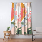 Colorful Flower Design 1 Window Curtain Gallery Image 5