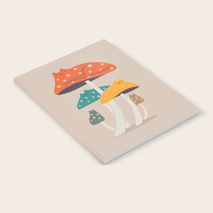 Cat and Plant 47: Mushroom Cats Notebook Gallery Image 1