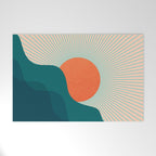 Abstraction_NEW_SUNLIGHT_MOUNTAINS_SHINE_POP_ART_M1209A Welcome Mat Gallery Image 1