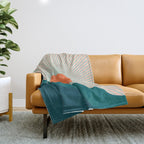 Abstraction_NEW_SUNLIGHT_MOUNTAINS_SHINE_POP_ART_M1209A Throw Blanket Gallery Image 1