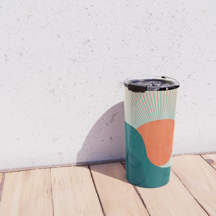 Abstraction_NEW_SUNLIGHT_MOUNTAINS_SHINE_POP_ART_M1209A Travel Mug Gallery Image 4