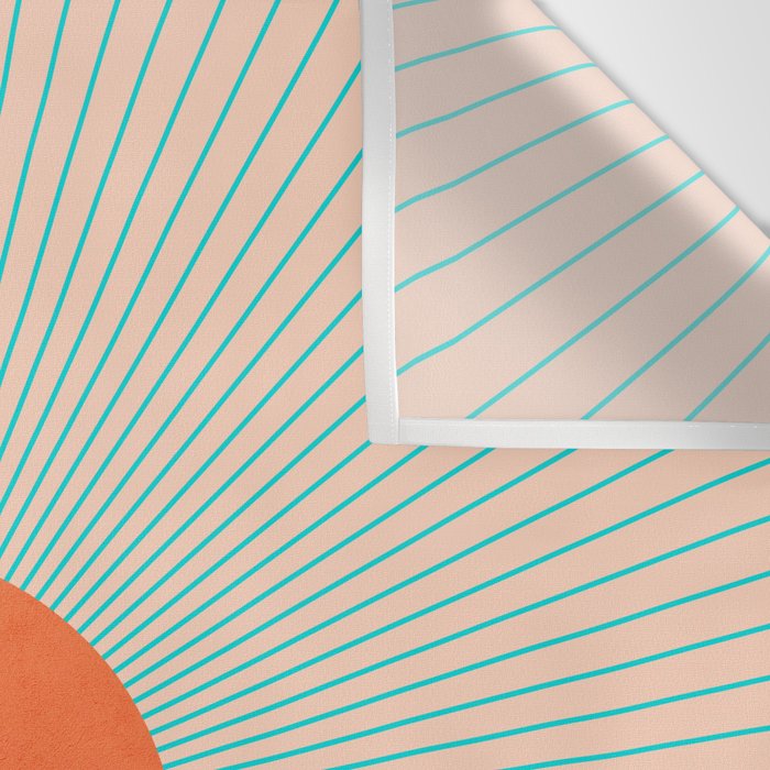 Abstraction_NEW_SUNLIGHT_MOUNTAINS_SHINE_POP_ART_M1209A Wall Tapestry Gallery Image 3