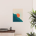 Abstraction_NEW_SUNLIGHT_MOUNTAINS_SHINE_POP_ART_M1209A Poster Gallery Image 2