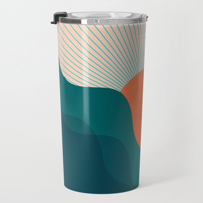 Abstraction_NEW_SUNLIGHT_MOUNTAINS_SHINE_POP_ART_M1209A Travel Mug Gallery Image 3