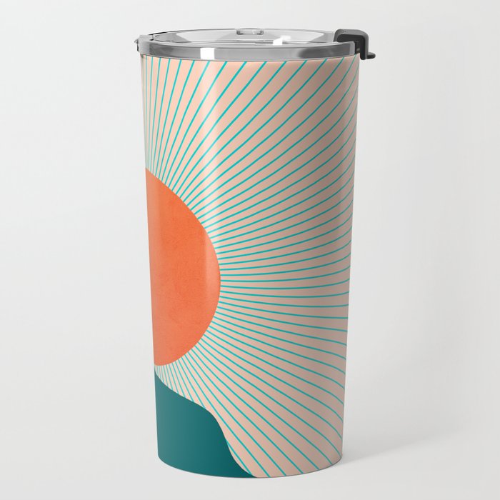Abstraction_NEW_SUNLIGHT_MOUNTAINS_SHINE_POP_ART_M1209A Travel Mug Gallery Image 2