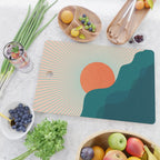 Abstraction_NEW_SUNLIGHT_MOUNTAINS_SHINE_POP_ART_M1209A Cutting Board Gallery Image 2