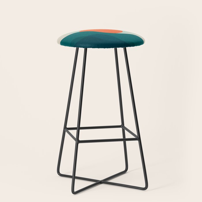Abstraction_NEW_SUNLIGHT_MOUNTAINS_SHINE_POP_ART_M1209A Stool Gallery Image 1
