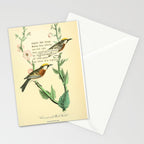 Bird Divinations: Chestnut-Sided Wood Warbler (about: almanacofbirds.org) Stationery Card Gallery Image 2