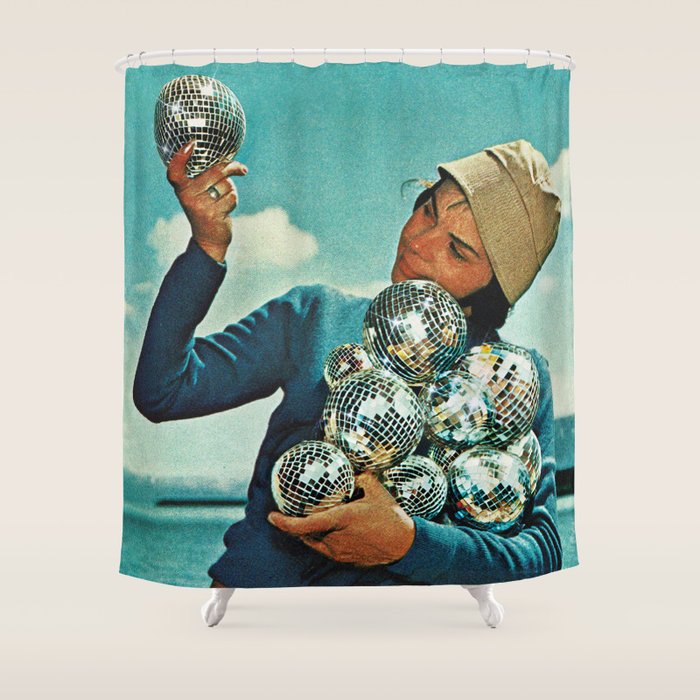 Disco Dora - I just love DISCO Shower Curtain Gallery Image 1