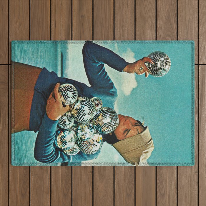 Disco Dora - I just love DISCO Outdoor Rug Gallery Image 1