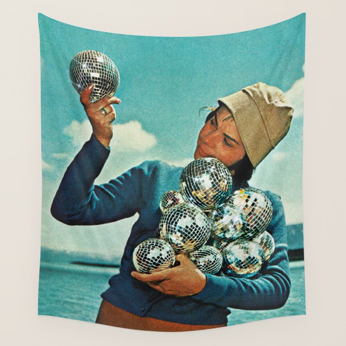 Disco Dora - I just love DISCO Wall Tapestry Gallery Image 1