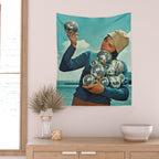 Disco Dora - I just love DISCO Wall Tapestry Gallery Image 2
