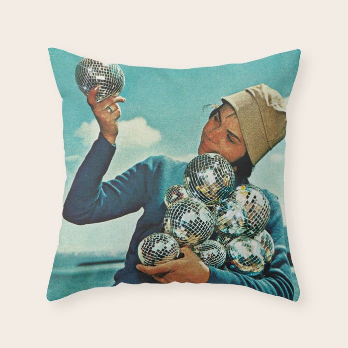 Disco Dora - I just love DISCO Throw Pillow Gallery Image 6