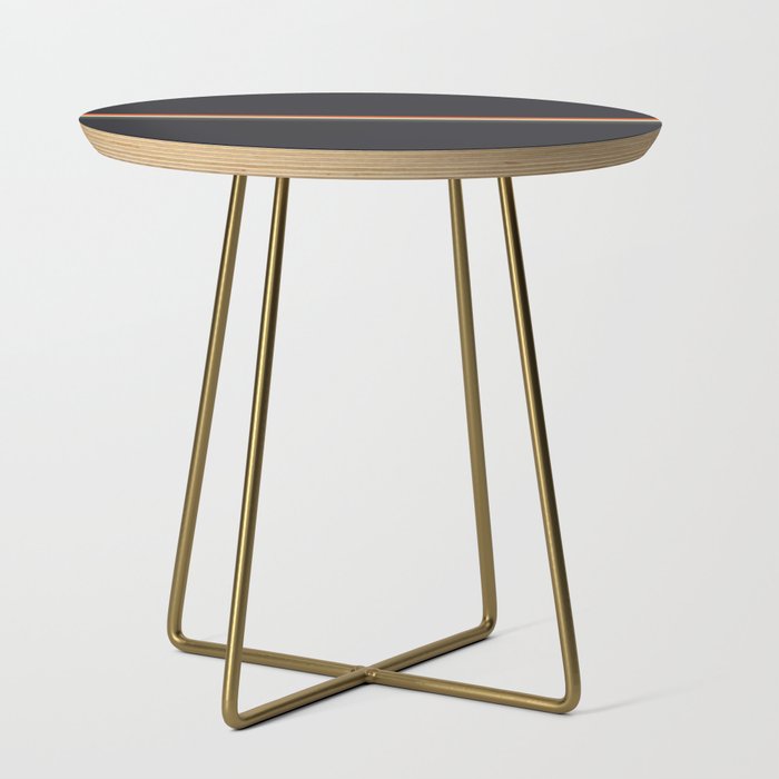 Fujitaka - Classic Dark Retro Stripes Side Table Gallery Image 1