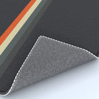 Fujitaka - Classic Dark Retro Stripes Rug Gallery Image 4