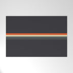 Fujitaka - Classic Dark Retro Stripes Welcome Mat Gallery Image 1