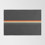 Fujitaka - Classic Dark Retro Stripes Rug Gallery Image 2