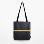 Fujitaka - Classic Dark Retro Stripes Tote Bag Gallery Image 2