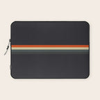 Fujitaka - Classic Dark Retro Stripes Laptop Sleeve Gallery Image 1