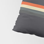 Fujitaka - Classic Dark Retro Stripes Pillow Sham Gallery Image 4