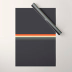 Fujitaka - Classic Dark Retro Stripes Wrapping Paper Gallery Image 1