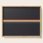 Fujitaka - Classic Dark Retro Stripes Serving Tray Gallery Image 1
