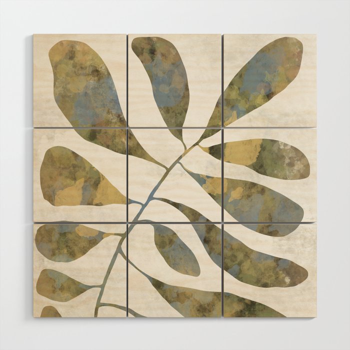 Silhouette plant acrylic Wood Wall Art Gallery Image 1