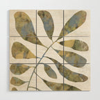 Silhouette plant acrylic Wood Wall Art Gallery Image 1