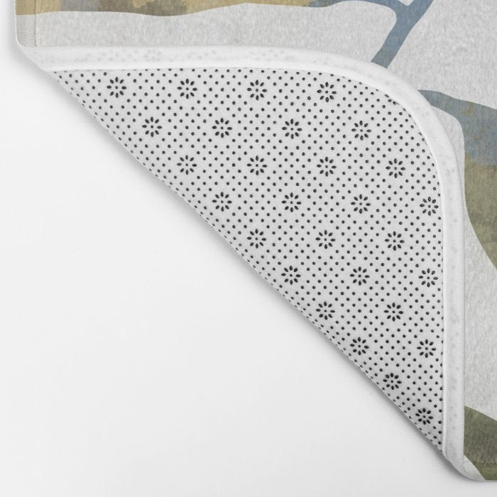 Silhouette plant acrylic Bath Mat Gallery Image 2