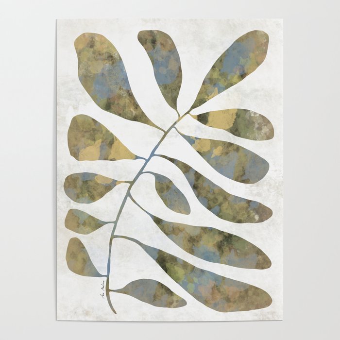 Silhouette plant acrylic Poster Gallery Image 4